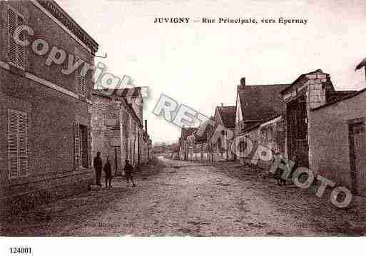 Ville de JUVIGNY, carte postale ancienne