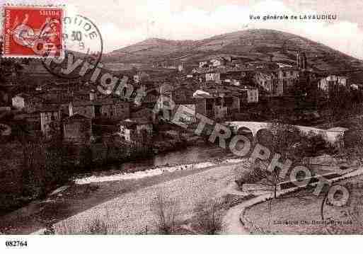 Ville de LAVAUDIEU, carte postale ancienne
