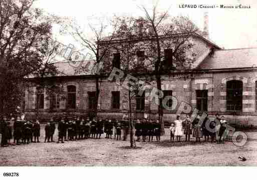 Ville de LEPAUD, carte postale ancienne