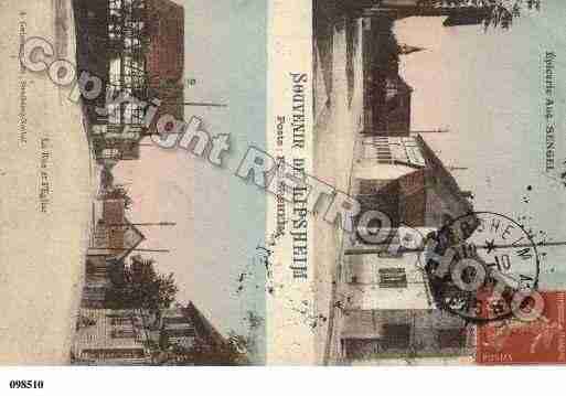 Ville de LIPSHEIM, carte postale ancienne
