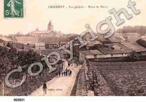 Ville de LUPCOURT, carte postale ancienne