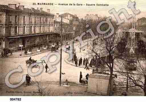 Ville de MARMANDE, carte postale ancienne