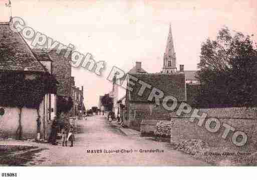 Ville de MAVES, carte postale ancienne