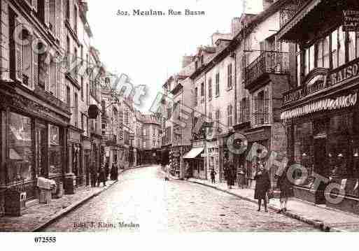 Ville de MEULAN, carte postale ancienne