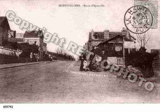 Ville de MONTIVILLIERS, carte postale ancienne