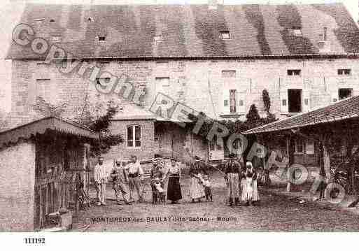 Ville de MONTUREUXLESBAULAY, carte postale ancienne