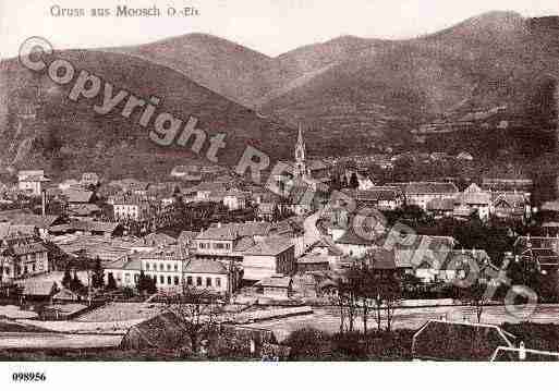 Ville de MOOSCH, carte postale ancienne