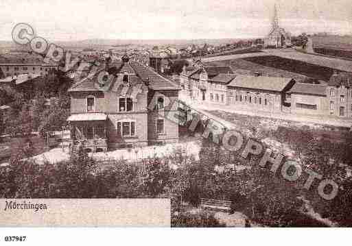 Ville de MORHANGE, carte postale ancienne