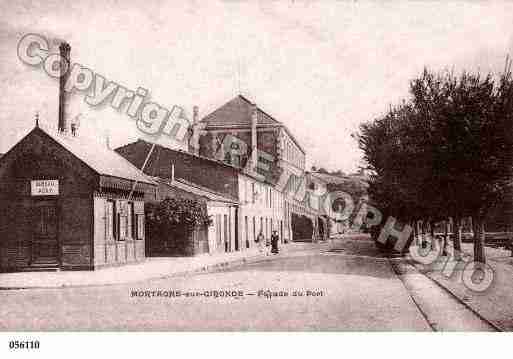 Ville de MORTAGNESURGIRONDE, carte postale ancienne