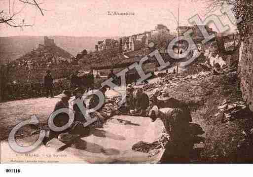 Ville de NAJAC, carte postale ancienne