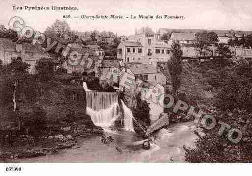 Ville de OLORONSAINTEMARIE, carte postale ancienne