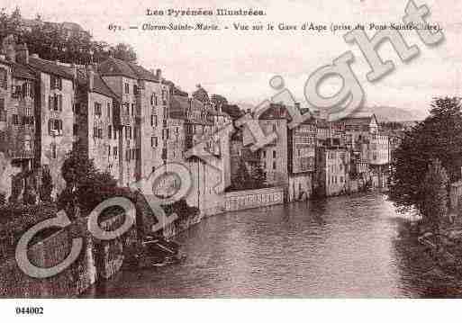 Ville de OLORONSAINTEMARIE, carte postale ancienne