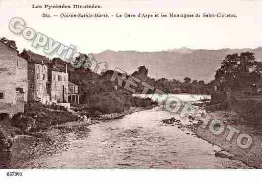 Ville de OLORONSAINTEMARIE, carte postale ancienne