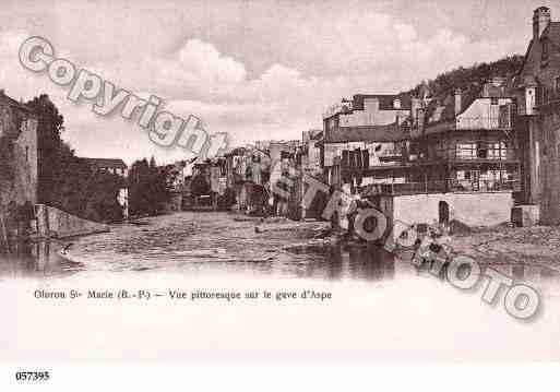 Ville de OLORONSAINTEMARIE, carte postale ancienne