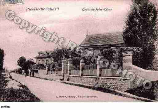 Ville de PLESSISBOUCHARD(LE), carte postale ancienne