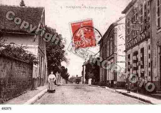 Ville de POURRAIN, carte postale ancienne