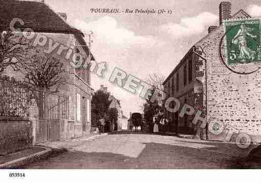 Ville de POURRAIN, carte postale ancienne