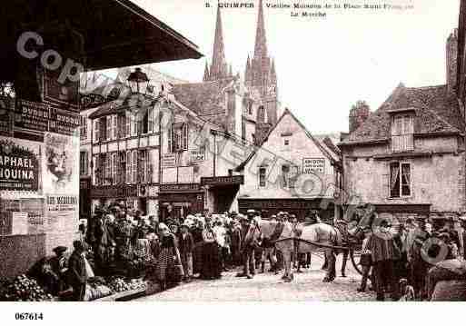 Ville de QUIMPER, carte postale ancienne