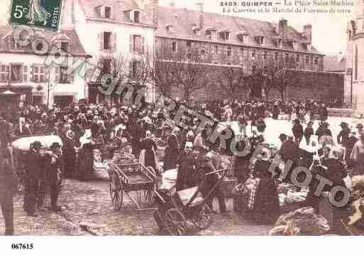 Ville de QUIMPER, carte postale ancienne