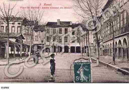 Ville de REVEL, carte postale ancienne