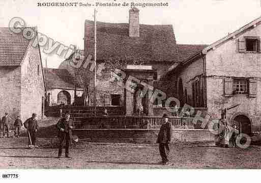Ville de ROUGEMONT, carte postale ancienne Ville de ROUGEMONT, carte postale ancienne