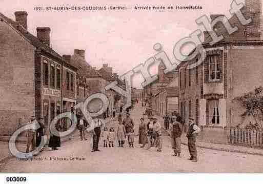 Ville de SAINTAUBINDESCOUDRAIS, carte postale ancienne