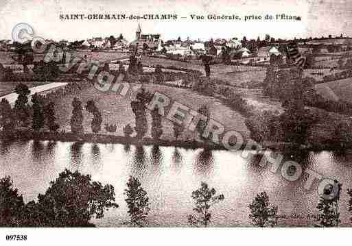 Ville de SAINTGERMAINDESCHAMPS, carte postale ancienne