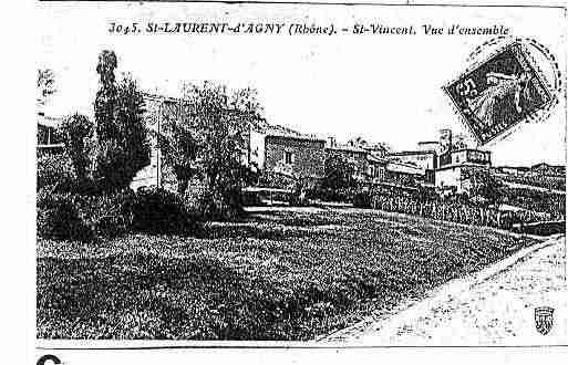 Ville de SAINTLAURENTD'AGNY, carte postale ancienne