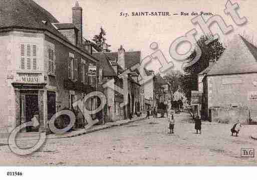 Ville de SAINTSATUR, carte postale ancienne