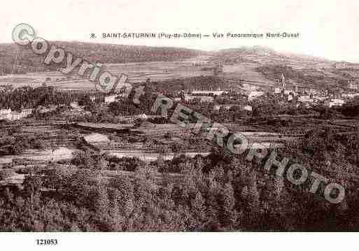 Ville de SAINTSATURNIN, carte postale ancienne
