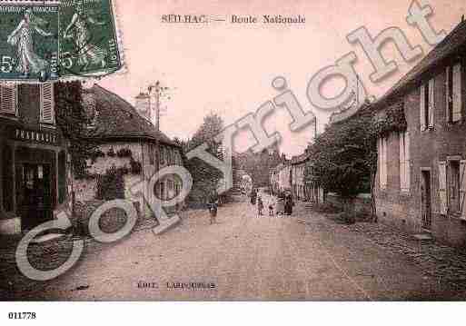 Ville de SEILHAC, carte postale ancienne