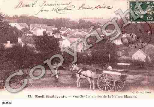 Ville de SERAINCOURT, carte postale ancienne