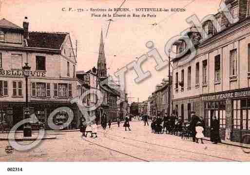 Ville de SOTTEVILLELESROUEN, carte postale ancienne