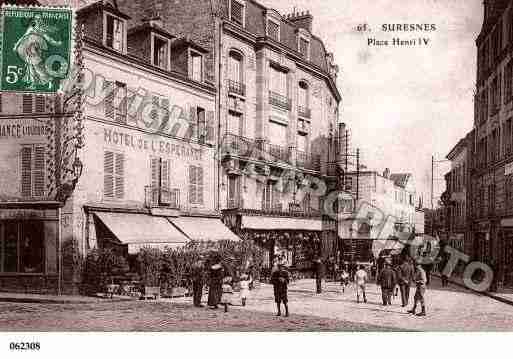 Ville de SURESNES, carte postale ancienne