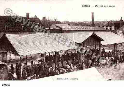 Ville de TOUCY, carte postale ancienne