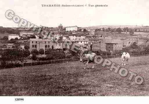 Ville de TRAMAYES, carte postale ancienne