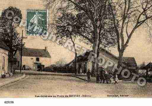 Ville de TRESNAY, carte postale ancienne