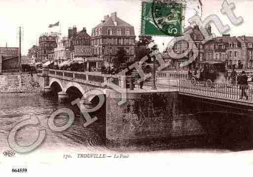 Ville de TROUVILLESURMER, carte postale ancienne