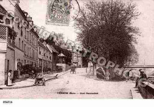 Ville de VERNON, carte postale ancienne