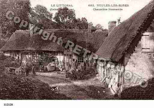 Ville de VEULESLESROSES, carte postale ancienne