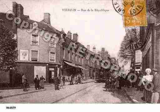 Ville de VIERZON, carte postale ancienne