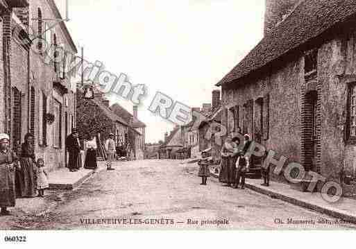 Ville de VILLENEUVELESGENETS, carte postale ancienne