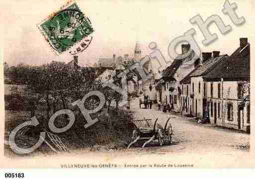 Ville de VILLENEUVELESGENETS, carte postale ancienne