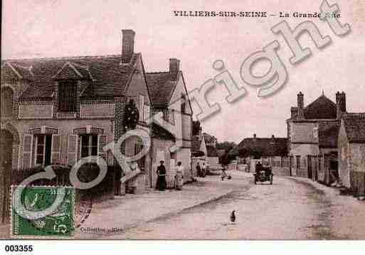 Ville de VILLIERSSURSEINE, carte postale ancienne