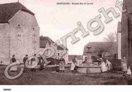 Ville de ABONCOURT, carte postale ancienne