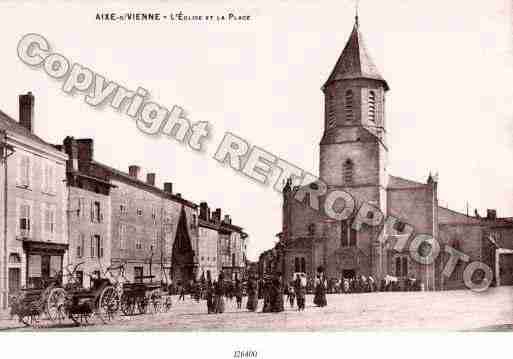 Ville de AIXESURVIENNE, carte postale ancienne