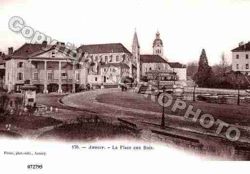 Ville de ANNECY, carte postale ancienne
