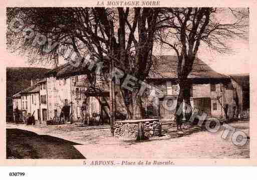 Ville de ARFONS, carte postale ancienne