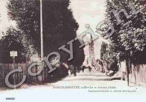 Ville de BARCELONNETTE, carte postale ancienne