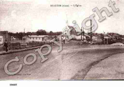 Ville de BEAUTOR, carte postale ancienne